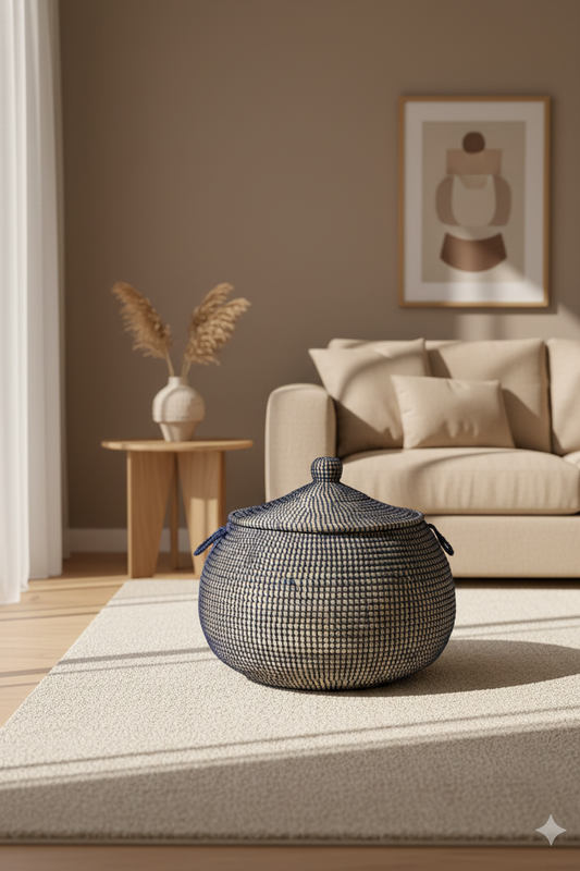 Panier en ambiance salon