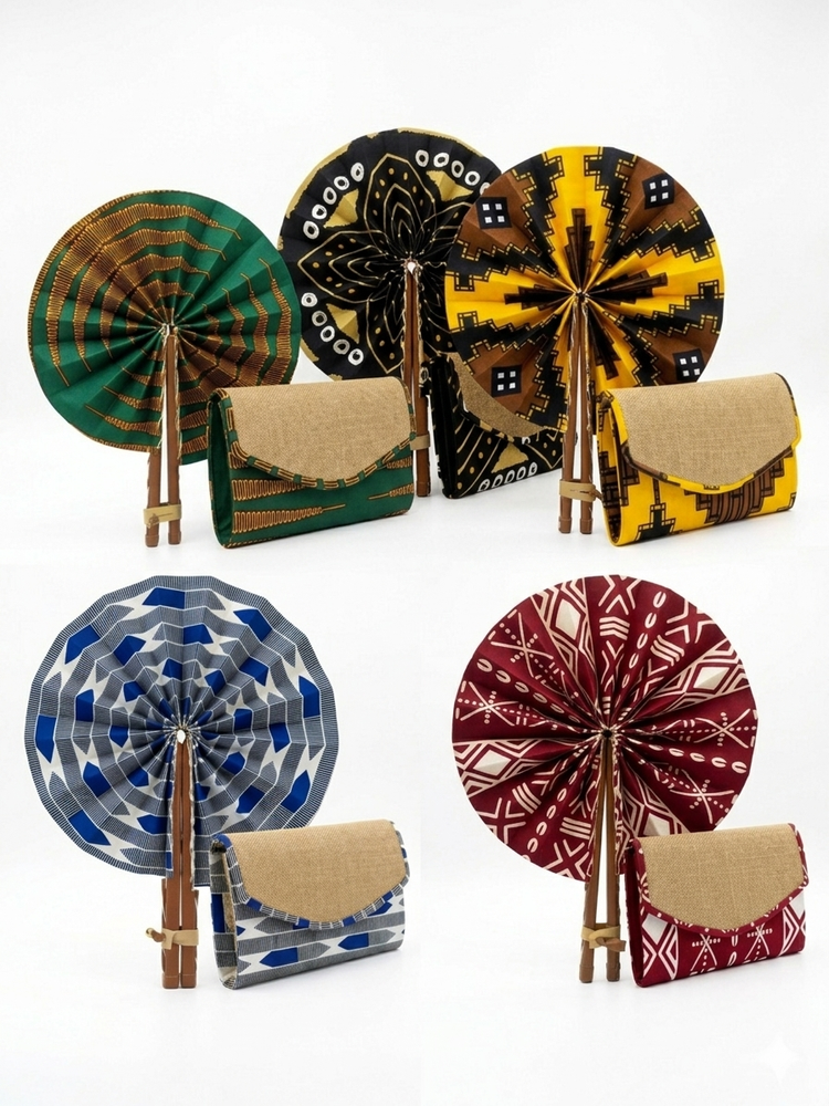 Ensemble Éventail & Pochette
