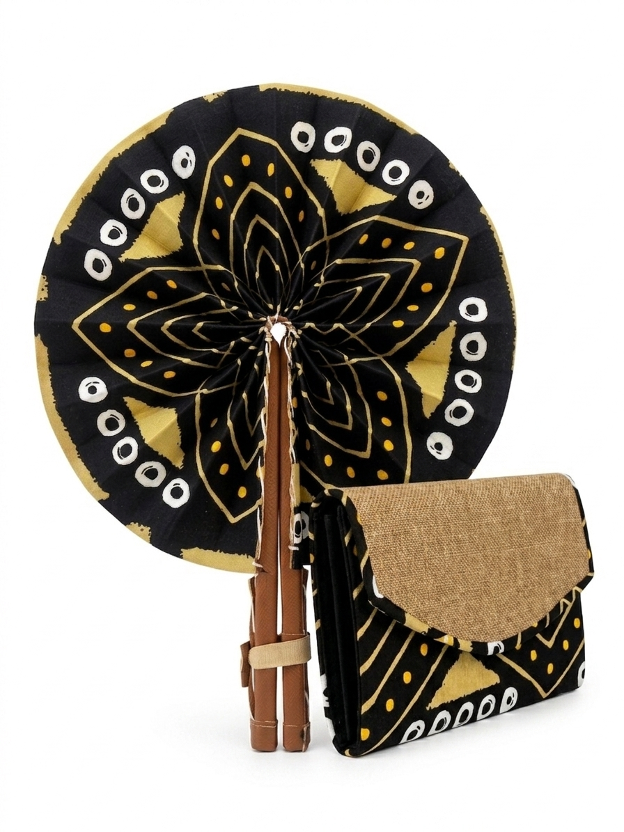 Ensemble Éventail & Pochette