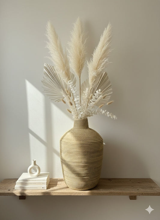 Pot de Fleurs Artisanal Sénégalais – Tressé à la Main