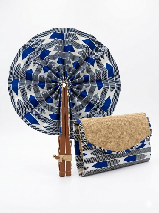 Ensemble Éventail & Pochette