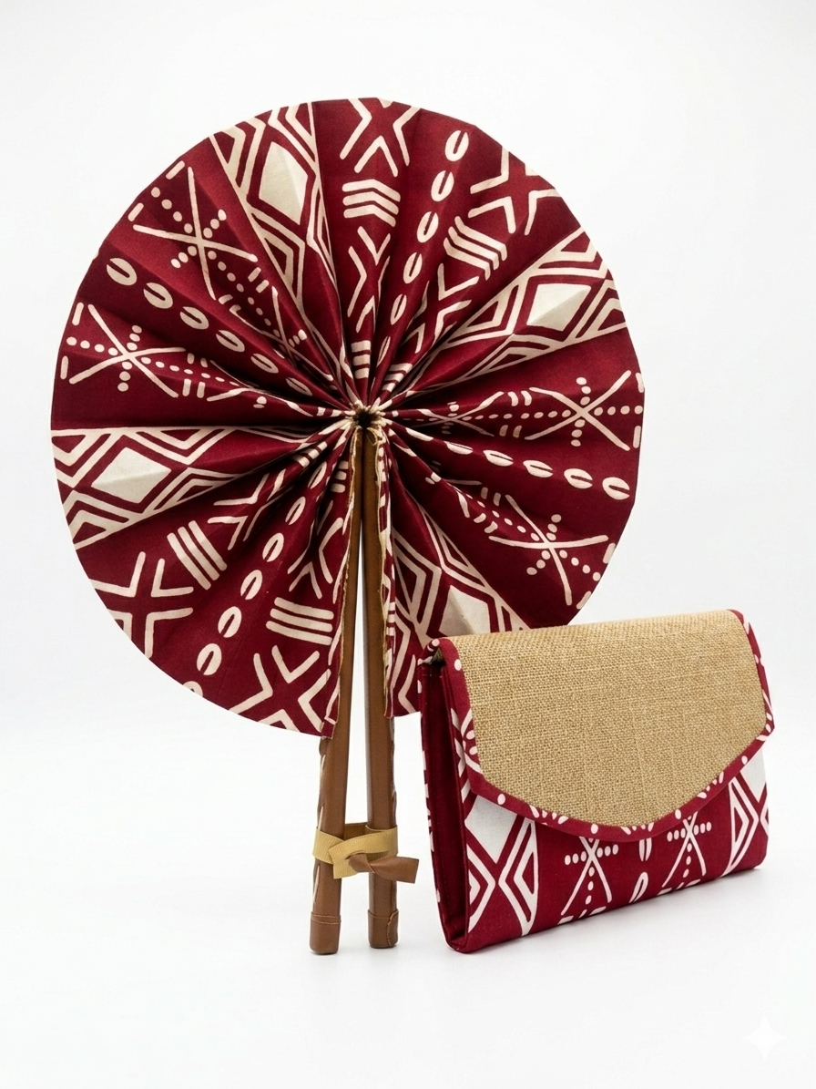 Ensemble Éventail & Pochette